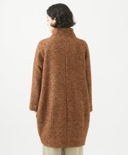 NHVAB23900 GIANNI LO GIUDICE(小さいサイズ)(メゾン ドゥ サンク) [日本製]ITALYミックスツイードロングコート ブラウン系