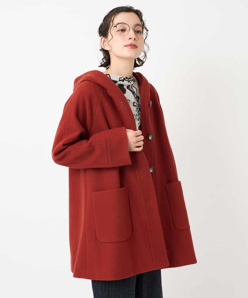 NHVAE32590 GIANNI LO GIUDICE(小さいサイズ) ウールモッサフーディーコート