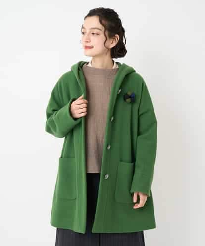 NHVAE32590 GIANNI LO GIUDICE(小さいサイズ) ウールモッサフーディーコート