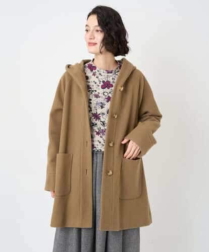 NHVAE32590 GIANNI LO GIUDICE(小さいサイズ) ウールモッサフーディーコート