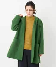 NHVAE32590 GIANNI LO GIUDICE(小さいサイズ)(メゾン ドゥ サンク) ウールモッサフーディーコート ベージュ