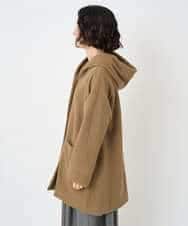 NHVAE32590 GIANNI LO GIUDICE(小さいサイズ)(メゾン ドゥ サンク) ウールモッサフーディーコート ベージュ