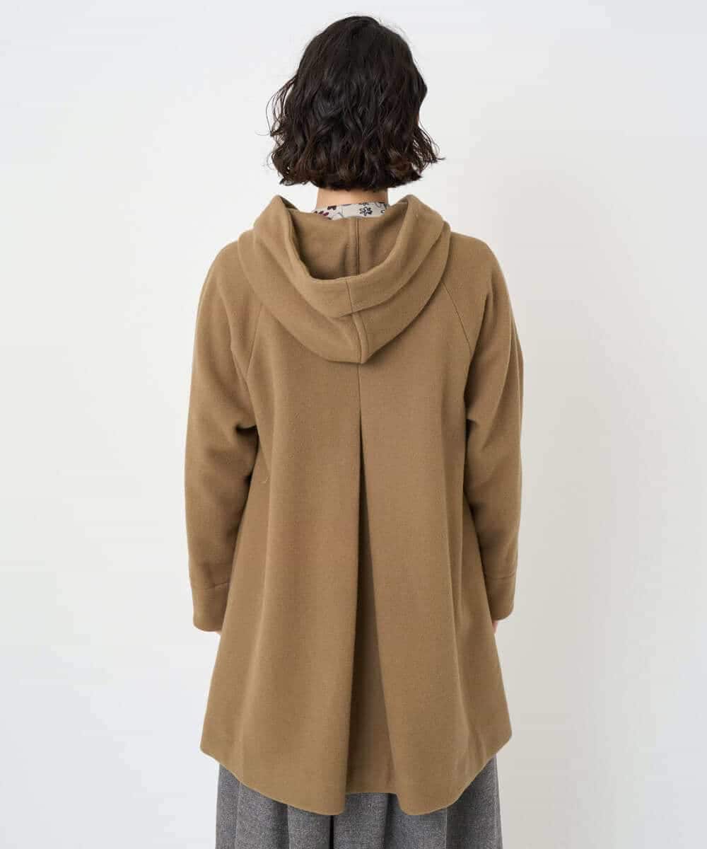 NHVAE32590 GIANNI LO GIUDICE(小さいサイズ)(メゾン ドゥ サンク) ウールモッサフーディーコート ベージュ