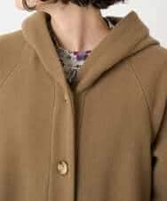 NHVAE32590 GIANNI LO GIUDICE(小さいサイズ)(メゾン ドゥ サンク) ウールモッサフーディーコート ベージュ