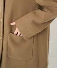 NHVAE32590 GIANNI LO GIUDICE(小さいサイズ)(メゾン ドゥ サンク) ウールモッサフーディーコート ベージュ