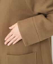 NHVAE32590 GIANNI LO GIUDICE(小さいサイズ)(メゾン ドゥ サンク) ウールモッサフーディーコート ベージュ