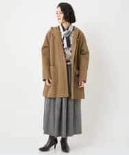 NHVAE32590 GIANNI LO GIUDICE(小さいサイズ)(メゾン ドゥ サンク) ウールモッサフーディーコート ベージュ