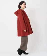 NHVAE32590 GIANNI LO GIUDICE(小さいサイズ)(メゾン ドゥ サンク) ウールモッサフーディーコート ベージュ