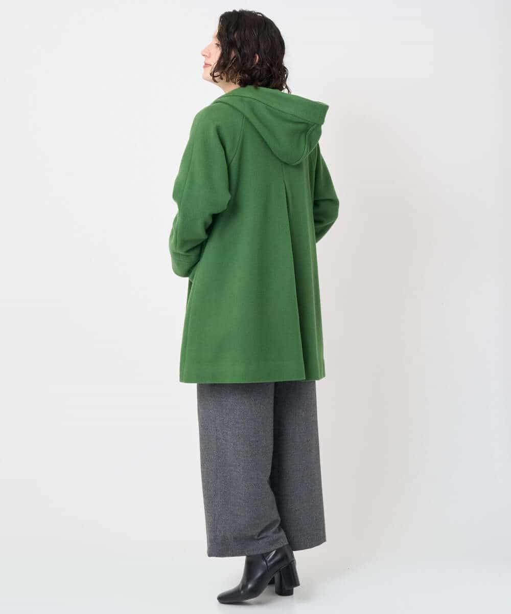 NHVAE32590 GIANNI LO GIUDICE(小さいサイズ)(メゾン ドゥ サンク) ウールモッサフーディーコート ベージュ