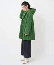 NHVAE32590 GIANNI LO GIUDICE(小さいサイズ)(メゾン ドゥ サンク) ウールモッサフーディーコート ベージュ