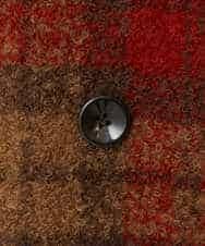 NHVAE33690 GIANNI LO GIUDICE(小さいサイズ)(メゾン ドゥ サンク) ループチェックウールコート ネイビー系