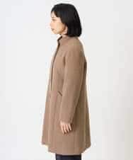 NHVAI88890 GIANNI LO GIUDICE(小さいサイズ)(メゾン ドゥ サンク) アンゴラ混ウールスタンドカラーコート ベージュ