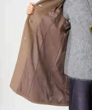 NHVAI88890 GIANNI LO GIUDICE(小さいサイズ)(メゾン ドゥ サンク) アンゴラ混ウールスタンドカラーコート ベージュ