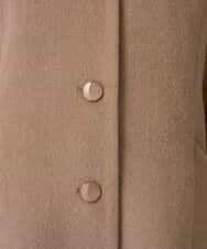 NHVAI88890 GIANNI LO GIUDICE(小さいサイズ)(メゾン ドゥ サンク) アンゴラ混ウールスタンドカラーコート ベージュ