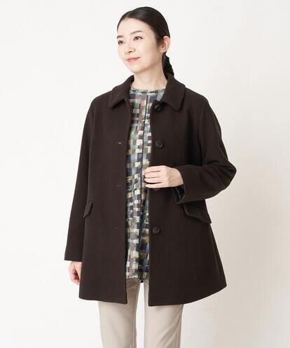 NHVAW06490 GIANNI LO GIUDICE(小さいサイズ) パイルモッサステンカラーウールコート