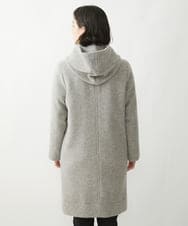 NHVAW23630 GIANNI LO GIUDICE(小さいサイズ)(メゾン ドゥ サンク) [日本製]ダブルノットモッサーフーディーコート グレー