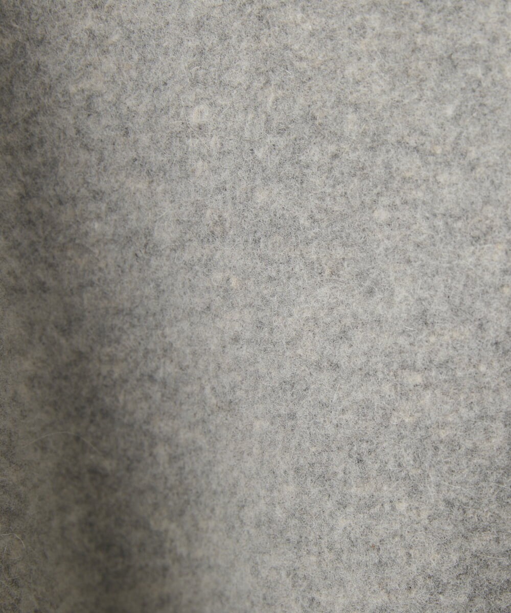 NHVAW23630 GIANNI LO GIUDICE(小さいサイズ)(メゾン ドゥ サンク) [日本製]ダブルノットモッサーフーディーコート グレー