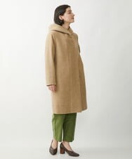 NHVAW23630 GIANNI LO GIUDICE(小さいサイズ)(メゾン ドゥ サンク) [日本製]ダブルノットモッサーフーディーコート グレー