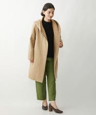 NHVAW23630 GIANNI LO GIUDICE(小さいサイズ)(メゾン ドゥ サンク) [日本製]ダブルノットモッサーフーディーコート グレー
