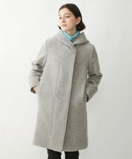 NHVAW23630 GIANNI LO GIUDICE(小さいサイズ)(メゾン ドゥ サンク) [日本製]ダブルノットモッサーフーディーコート グレー