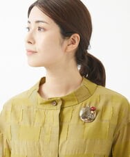 NK2AA07080 GIANNI LO GIUDICE(ジャンニ ロ ジュディチェ) [日本製]ギャラクシーブローチ ベージュ