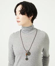 NK2AE11130 GIANNI LO GIUDICE(ジャンニ ロ ジュディチェ) [日本製]アシンメトリーサークルネックレス ゴールド