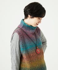 NK2AE13090 GIANNI LO GIUDICE(ジャンニ ロ ジュディチェ) [日本製]フェルトトップネックレス レッド