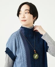 NK2AE13090 GIANNI LO GIUDICE(ジャンニ ロ ジュディチェ) [日本製]フェルトトップネックレス グリーン