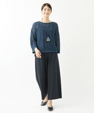 NK2AV05090 GIANNI LO GIUDICE(ジャンニ ロ ジュディチェ) [日本製]ウッドパーツワントップネックレス ライトブルー