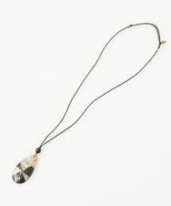 NK2AV06090 GIANNI LO GIUDICE(ジャンニ ロ ジュディチェ) [日本製]スネーク柄パッチワーク風ワントップネックレス アイボリー