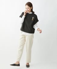 NK2AW05090 GIANNI LO GIUDICE(ジャンニ ロ ジュディチェ) [日本製]木の葉ブローチ ブラウン