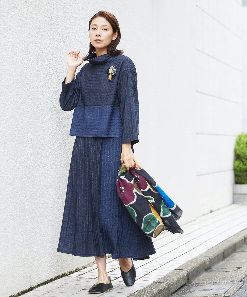 NK2AW05090 GIANNI LO GIUDICE(ジャンニ ロ ジュディチェ) [日本製]木の葉ブローチ ブラウン