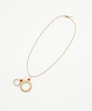 NK2ED01100 GIANNI LO GIUDICE(ジャンニ ロ ジュディチェ) リングテープトップネックレス ベージュ