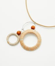 NK2ED01100 GIANNI LO GIUDICE(ジャンニ ロ ジュディチェ) リングテープトップネックレス ベージュ