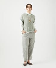 NK2ED01100 GIANNI LO GIUDICE(ジャンニ ロ ジュディチェ) リングテープトップネックレス ベージュ