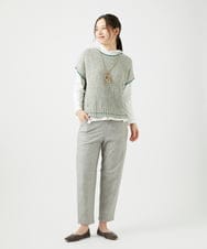 NK2ED01100 GIANNI LO GIUDICE(ジャンニ ロ ジュディチェ) リングテープトップネックレス ベージュ