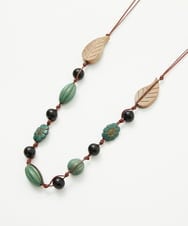 NK2ED04090 GIANNI LO GIUDICE(ジャンニ ロ ジュディチェ) リーフフラワーネックレス グリーン