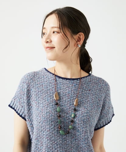 NK2ED04090 GIANNI LO GIUDICE リーフフラワーネックレス