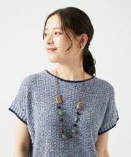 NK2ED04090 GIANNI LO GIUDICE(ジャンニ ロ ジュディチェ) リーフフラワーネックレス グリーン