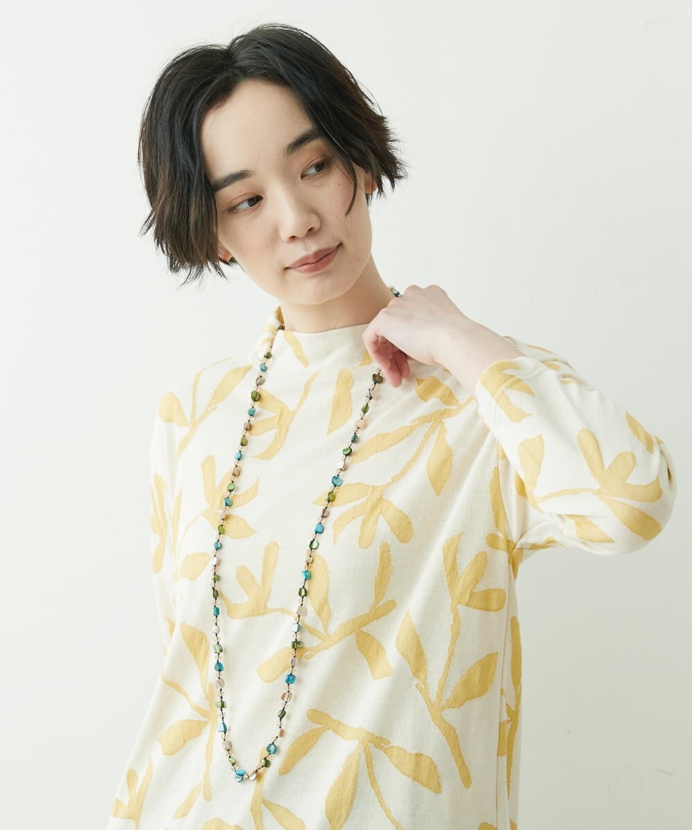 NK2ET04080 GIANNI LO GIUDICE(ジャンニ ロ ジュディチェ) パールヴァティーシェルビーズネックレス ライトブルー