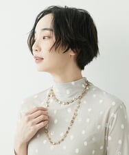 NK2ET04080 GIANNI LO GIUDICE(ジャンニ ロ ジュディチェ) パールヴァティーシェルビーズネックレス オフホワイト
