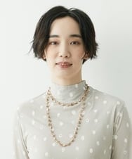 NK2ET04080 GIANNI LO GIUDICE(ジャンニ ロ ジュディチェ) パールヴァティーシェルビーズネックレス オフホワイト