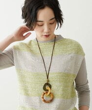 NK2ET07070 GIANNI LO GIUDICE(ジャンニ ロ ジュディチェ) ヴィシュヌエスニックワントップネックレス イエロー