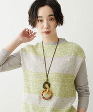 NK2ET07070 GIANNI LO GIUDICE(ジャンニ ロ ジュディチェ) ヴィシュヌエスニックワントップネックレス イエロー