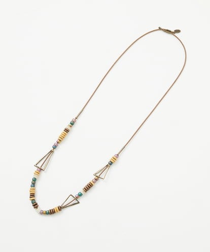 NK2GA20150 GIANNI LO GIUDICE [日本製]ウッドビーズトライアングルネックレス