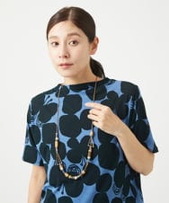 NK2GA20150 GIANNI LO GIUDICE(ジャンニ ロ ジュディチェ) [日本製]ウッドビーズトライアングルネックレス ブラウン