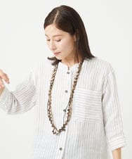 NK2GA22110 GIANNI LO GIUDICE(ジャンニ ロ ジュディチェ) ウッドビーズネックレス ブラウン