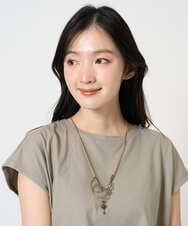 NK2GE40100 GIANNI LO GIUDICE(エミリオ ロバ) [日本製]ガラスビーズネックレス ライトブルー