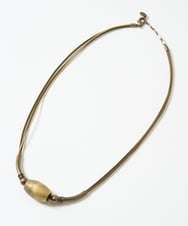 NK2GE41100 GIANNI LO GIUDICE(ジャンニ ロ ジュディチェ) [洗える]グラデーションウッドネックレス ゴールド