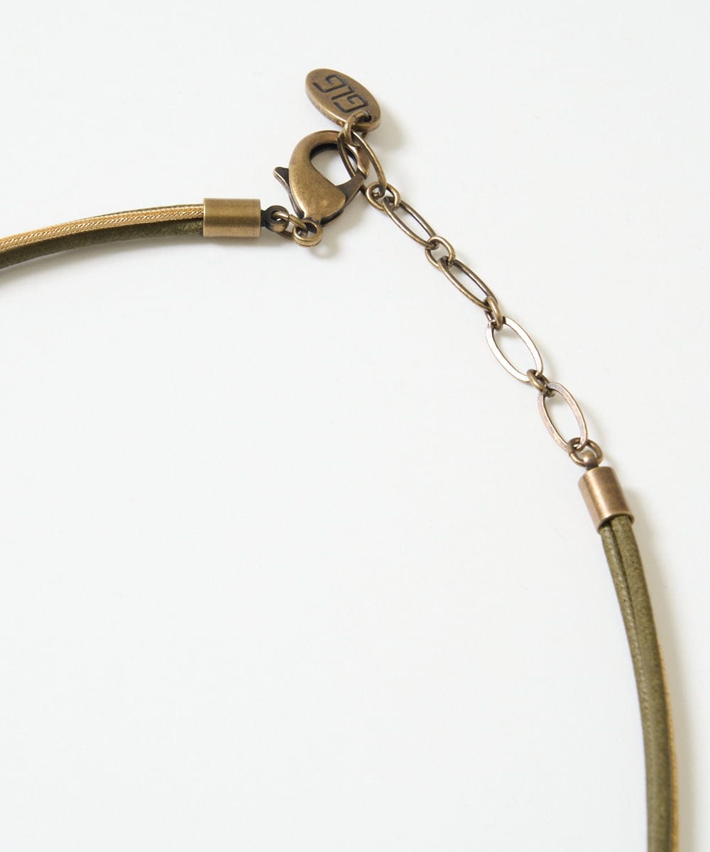 NK2GE41100 GIANNI LO GIUDICE(ジャンニ ロ ジュディチェ) [洗える]グラデーションウッドネックレス ゴールド